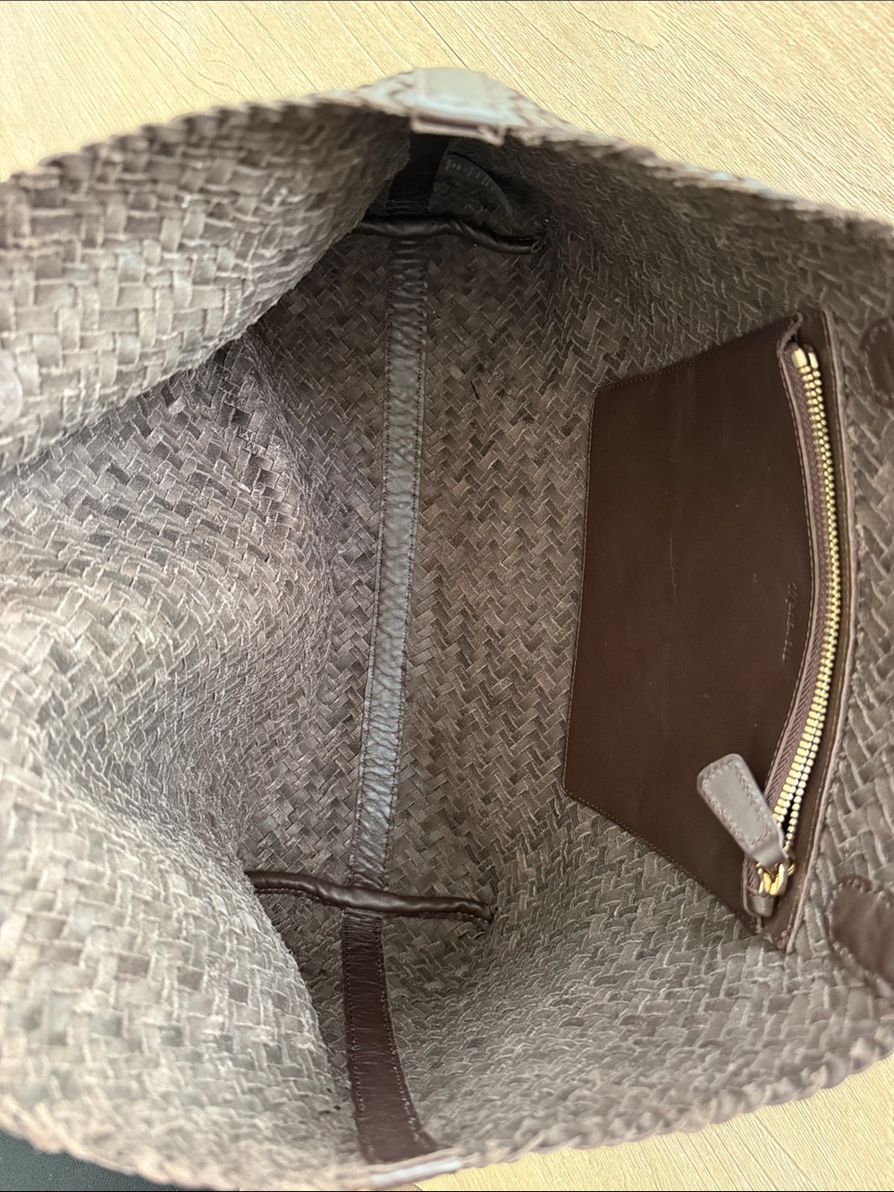 Madewell Signature Woven Tote Coffee Bean - Picture 7 of 9